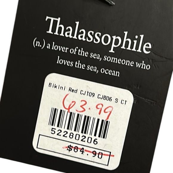 Coral by the Sea Red Bikini Bottom NWT  REG 85$ - Picture 2 of 10